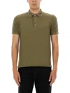 Tom Ford Classic Pique Polo With Tailored Fit In Green