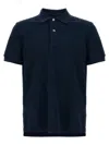 Tom Ford Black Short-sleeves Polo In Cotton Piquet Jersey Man
