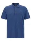 Tom Ford Black Short-sleeves Polo In Cotton Piquet Jersey Man In Blue