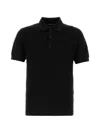 Tom Ford Mens Black Short-sleeve Lyocell-cotton Piquet Polo Shirt In Black