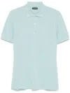 Tom Ford Piqué Polo Shirt In Blue