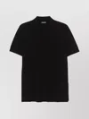 Tom Ford Pique Polo Shirt Ss Lyocell In Black