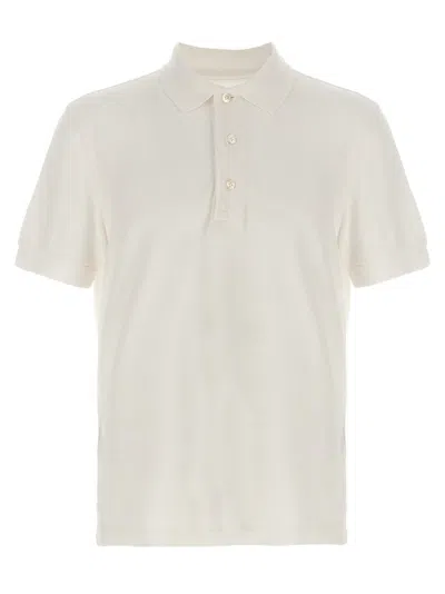Tom Ford Lyocell Piquet Polo Shirt In White