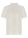 Tom Ford White Polo Shirt With Classic Collar In Cotton Blend Man In White