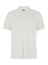 Tom Ford White Polo Shirt With Classic Collar In Cotton Blend Man