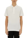 Tom Ford White Polo Shirt With Classic Collar In Cotton Blend Man