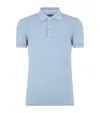 Tom Ford Piquet Polo Shirt In Blue