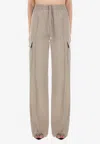 Tom Ford Silk Shirt And Wide-leg Pants Ensemble In Silver
