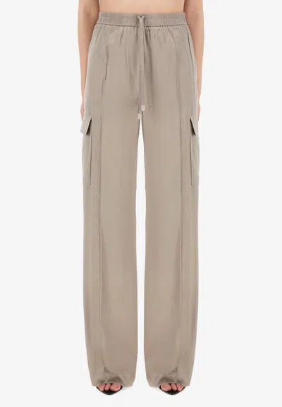 Tom Ford Pj Cargo Pants In Silver