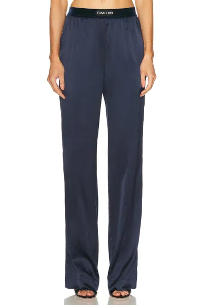 Tom Ford Pj Pant In Blue