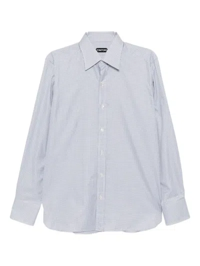 Tom Ford Plaid Cotton Shirt In Multi