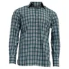 Tom Ford Plaid Long Sleeve Shirt In Turquoise Cotton In Multi