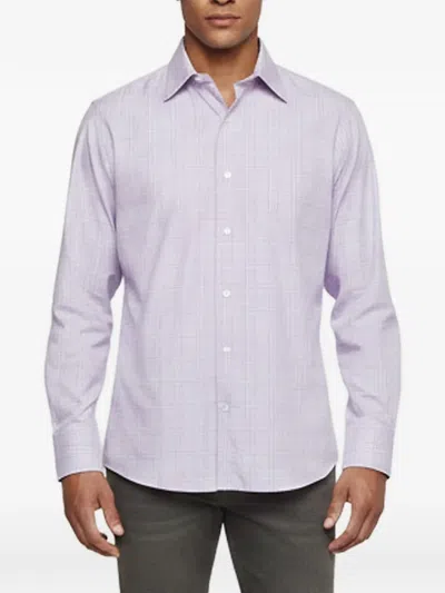 Pre-owned Tom Ford Plaid Long-sleeve Shirt In Purple