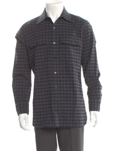Pre-owned Tom Ford Plaid Print Long Sleeve Shirt In Multi