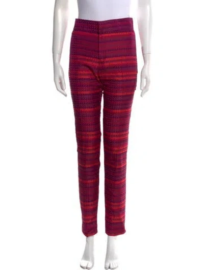 Pre-owned Tom Ford Plaid Print Straight Leg Pants In Multi