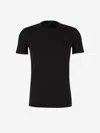 Tom Ford Regular Fit Black T-shirt With Classic Crew Neckline In Black