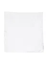 Tom Ford Plain Silk Pocket Square Scarf In Weiss