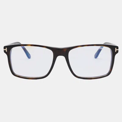 Pre-owned Tom Ford Plastic Eyeglass Frames 54 In Brown