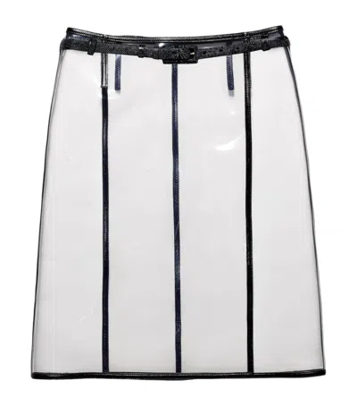 Tom Ford Plastic Leather-trim Mini Skirt In Black