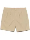 Tom Ford Pleat-detail Shorts In Neutrals