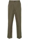 Tom Ford Pleat-detail Trousers In 绿色