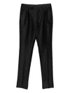 Tom Ford Pleat-detail Trousers In Black
