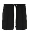 Tom Ford Satin Bermuda Shorts With Pockets And Elastic Waistband In Black