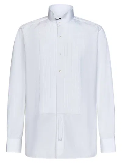 Tom Ford Pleat Detailed Long In White