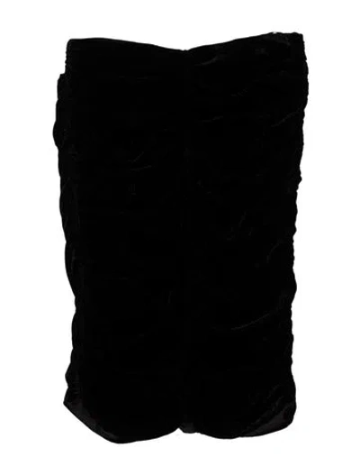 Pre-owned Tom Ford Pleated Accents Knee-length Skirt In Black