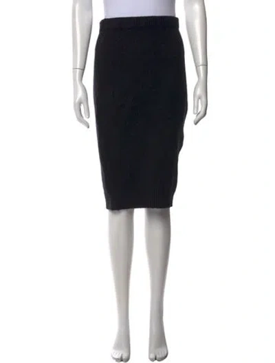 Pre-owned Tom Ford Pleated Accents Knee-length Skirt W/ Tags In Black