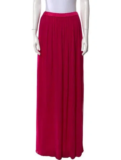 Pre-owned Tom Ford Pleated Accents Long Skirt In Pink