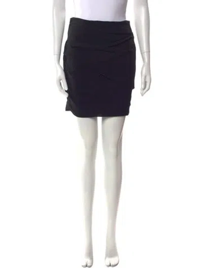 Pre-owned Tom Ford Pleated Accents Mini Skirt In Black