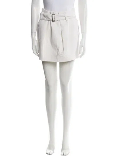 Pre-owned Tom Ford Pleated Accents Mini Skirt In Neutral