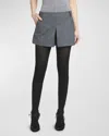 Tom Ford Compact Wool Shorts In Grey Melan
