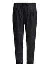 Tom Ford Elastic Waistband Pleated Front Cuffed Hem In Blue