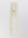 Tom Ford Pleated Front Straight Leg Trousers With Pockets In Neutral