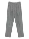 Tom Ford Pleated-front Trousers In Gray