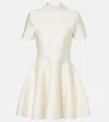 Tom Ford Fit-flare Knit Mini Dress In White