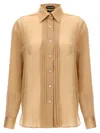 TOM FORD TOM FORD PLEATED PLASTRON SHIRT