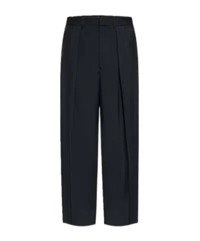 Tom Ford Pleated Straight-leg Trousers In Black