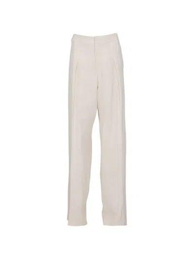 Tom Ford Pleated Straight-leg Trousers In Neutral