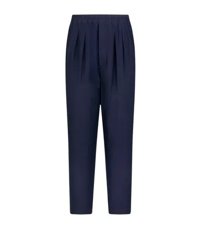 Tom Ford Pleated Tailored Trousers In Blue
