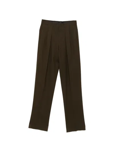 Tom Ford Casual Trousers With Belt Loops In Brown