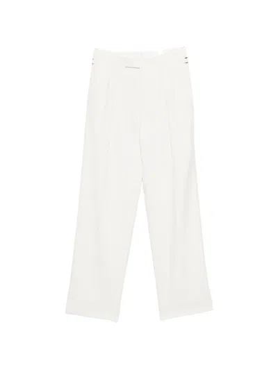 Tom Ford Pleated Casual Pants In White