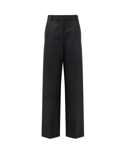 Tom Ford Pleated Wool Trousers In Black