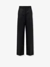 Tom Ford Pleated Wool Trousers In Black