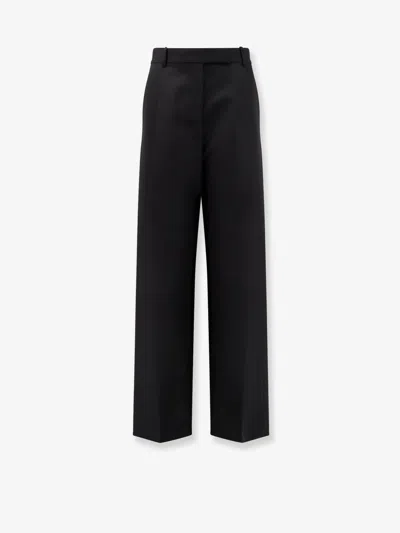 Tom Ford Pleated Wool Trousers In Black