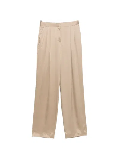 Tom Ford Pleated-design Trousers In Neutral