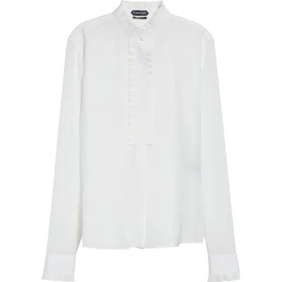 Tom Ford Silk Shirt In White