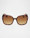 Tom Ford Plum Plastic Cat-eye Sunglasses In Colhavbrng
